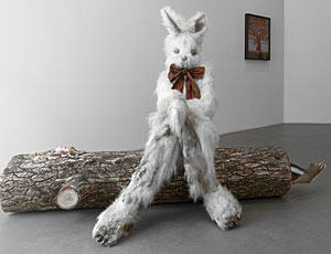 'Log Lady & Dirty Bunny' (2009) by Marnie Weber