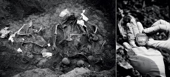 a mass grave in Visegrad