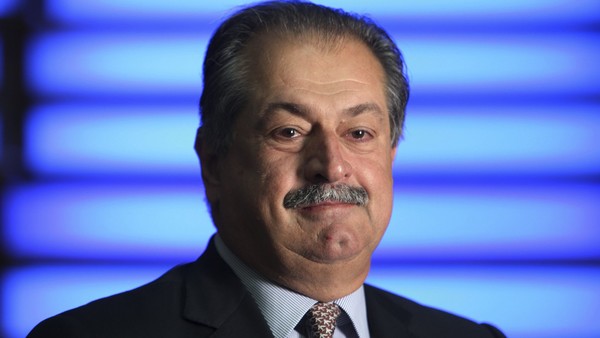 Andrew Liveris, president and chief executive officer of Dow Chemical Co., poses for a photograph in London, U.K., on Thursday, Aug. 8, 2012. Dow Chemical Co., the biggest U.S. chemical company, reported larger-than estimated declines in second-quarter earnings and sales and said the outlook for global demand for the rest of the year is "bleak." . Photographer: Chris Ratcliffe/Bloomberg *** Local Caption *** Andrew Liveris