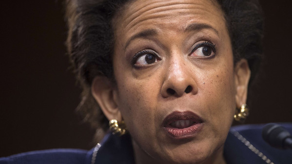 US attorney-general Loretta Lynch said the banks’ penalty was ‘fitting’. ‘It’s commensurate with the pervasive harm that was done’