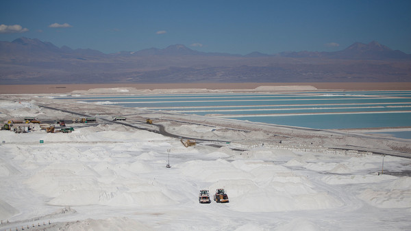 SQM’s lithium plant in the Atacama desert, Chile