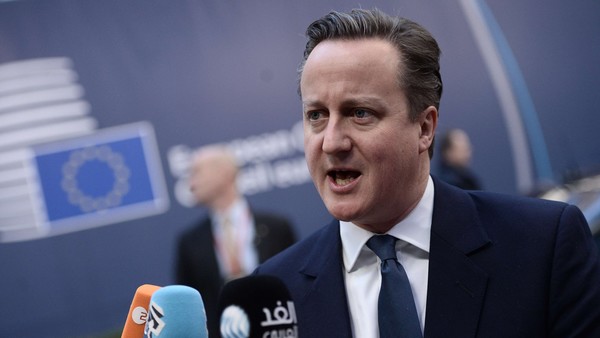 British Prime Minister David Cameron add...British Prime Minister David Cameron addresses the media as he arrives for the second day of an EU summit meeting at the European Union headquarters in Brussels, on February 19, 2016. Weary EU leaders take up the cudgels for a second day on February 19, still with "a lot of work to do" to prevent Britain becoming the first country to crash out of the bloc. AFP PHOTO / STEPHANE DE SAKUTINSTEPHANE DE SAKUTIN/AFP/Getty Images