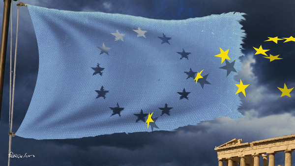 illustration of EU flag