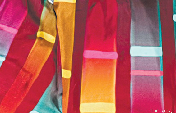 The lining of a Cad and the Dandy jacket with a printed image of a client’s DNA