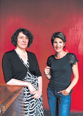 April De Angelis and Tamsin Greig