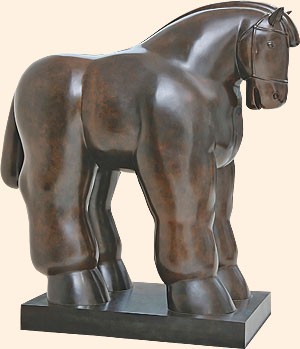 'Horse with Bridles' (2009) by Fernando Botero at Galerie Gmurzynska