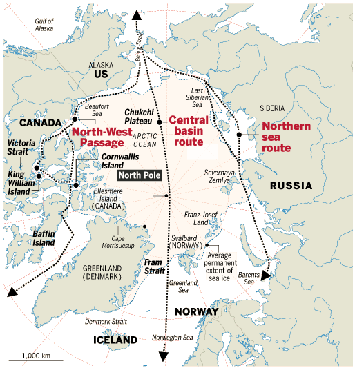 Arctic map