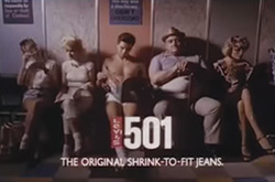 A mid-1980s Levi’s ad: the blend of sex, music and Americana made each new one a national event