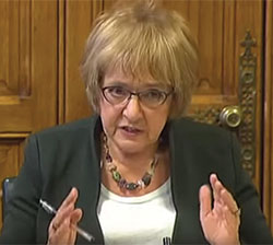 Margaret Hodge chairing parliament’s public accounts committee