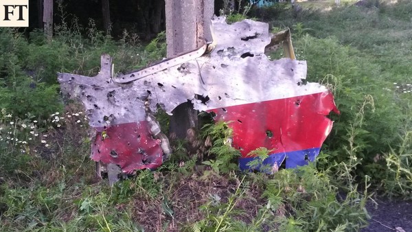 MH17 wreckage in Ukraine